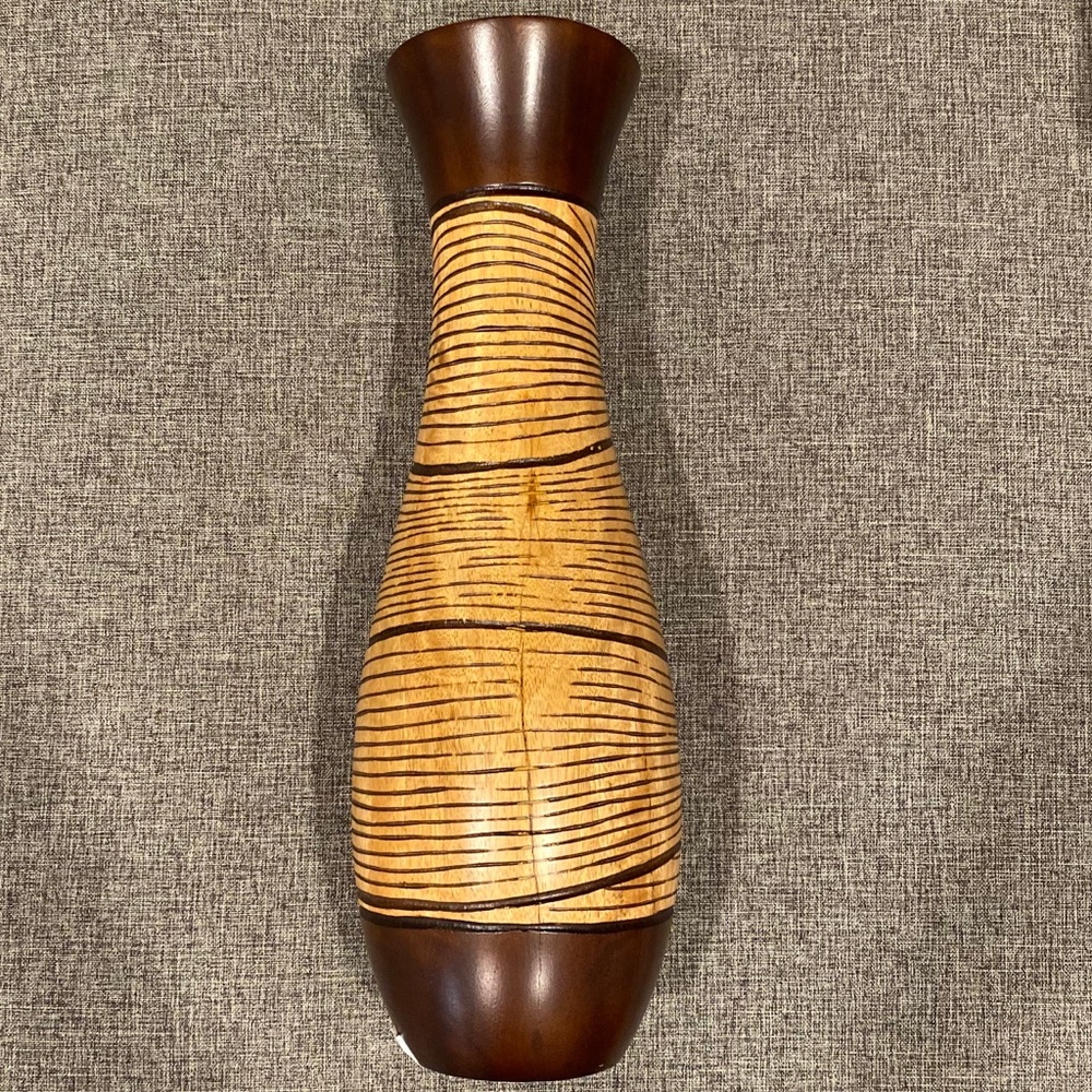 (NWOT) Vase, Mango Wood